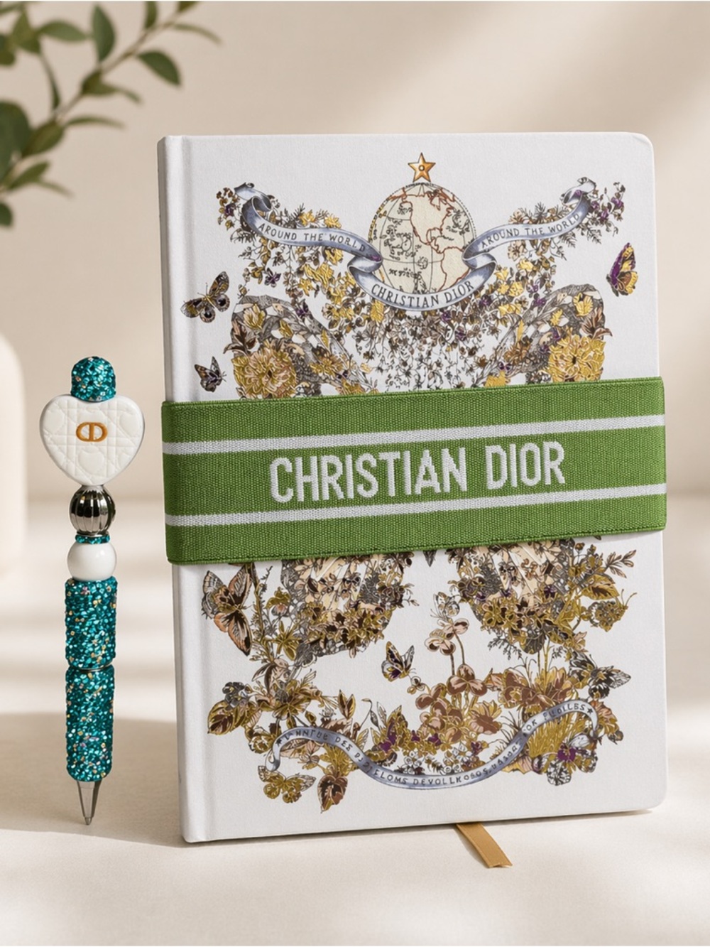 Dior Floral Notebook GWP/Novelty & Fashion Pen Set